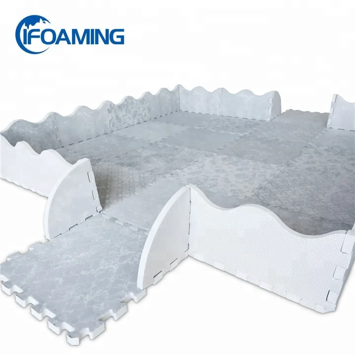 
Ifoaming Custom Printing Extra Thick Non Toxic Baby Play Mat 0.55