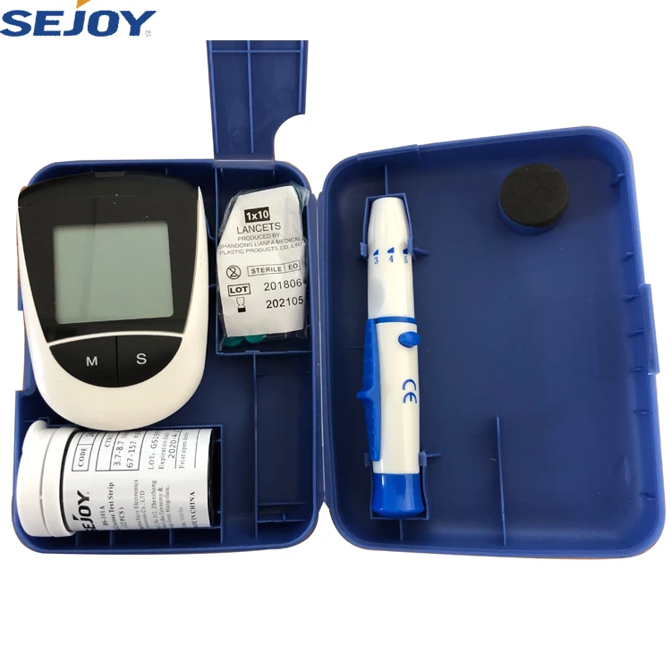 Blood Glucose Monitoring System Test Strips Digital Quick Check Glucometer