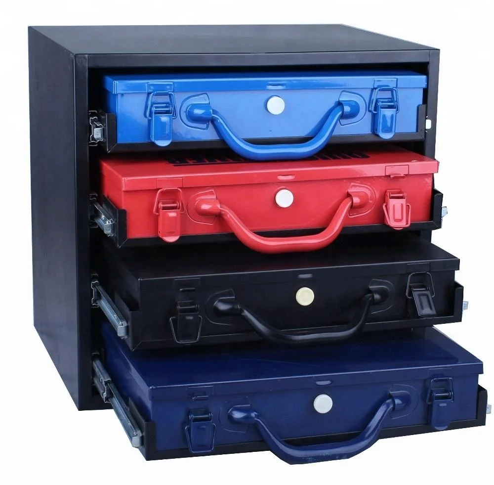 HF-TB118P4 Manufacturer Mini Metal Tool Chest,Metal case cabinet drawer dividers steel tool box kit