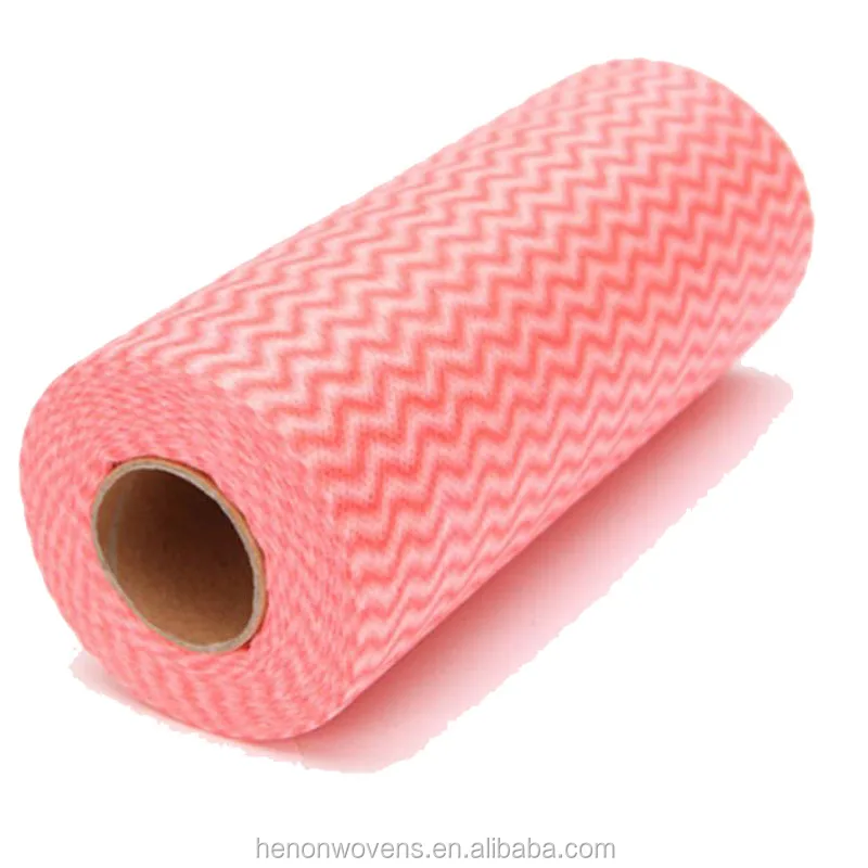 wholesale wavyline 70% polyester 30% viscose fabric kitchen cleaning cloths wipe