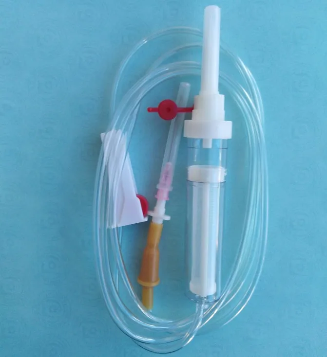 latex free DEHP free blood transfusion set blood giving set