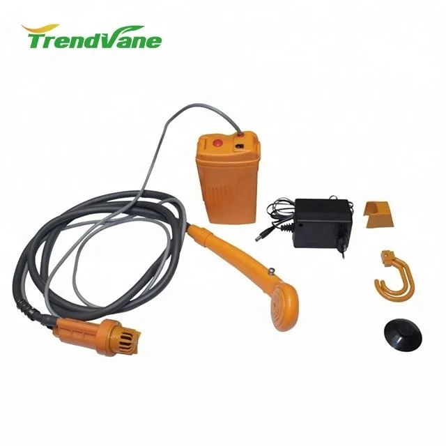 2018 amazon hot selling 12v camping shower with different colors available