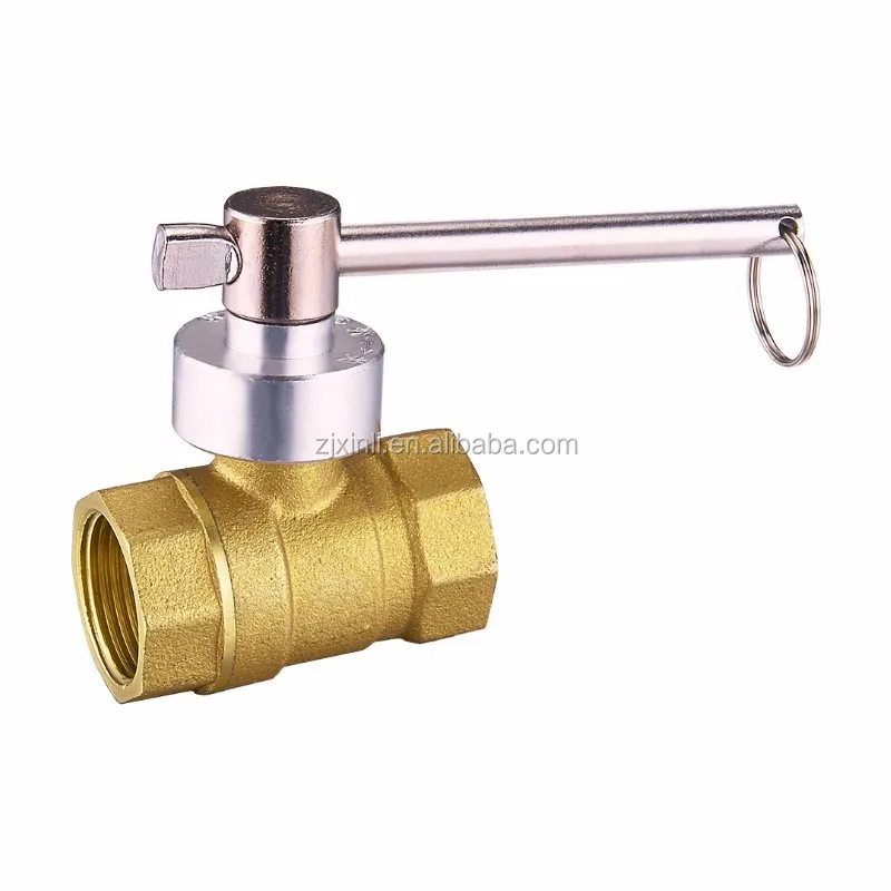 Запираемый шаровой кран из латуни размером 1/2 дюйма и 3/4