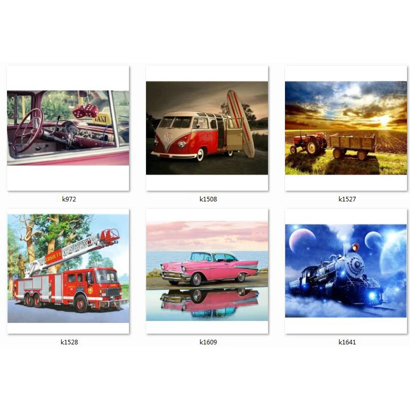 
diamond painting full car auto truck train 