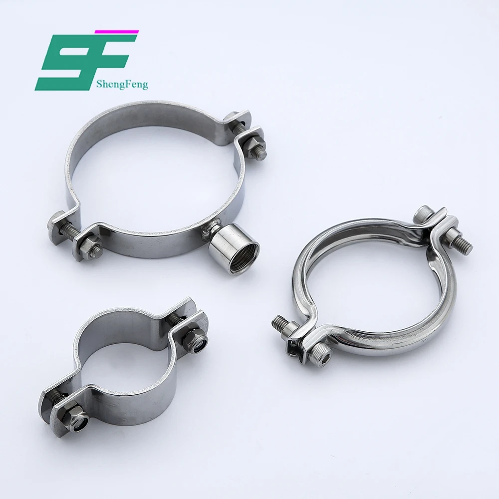 ShengFeng Hygienic SS316 stainless steel high pressure water pipe clamps