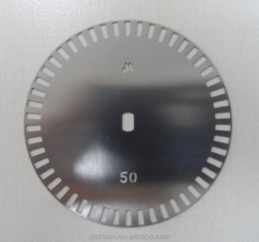 Metal photoelectric speed sensor encoder ring etch for motor