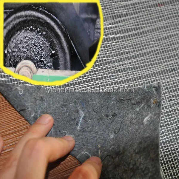 Compound base fiberglass reinforcement for bitumen geomembrane