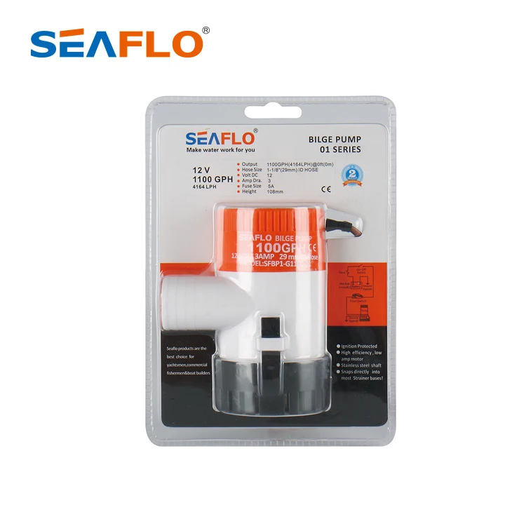 
SEAFLO 1100 GPH 24V DC Submerge Water Pump For Marine 