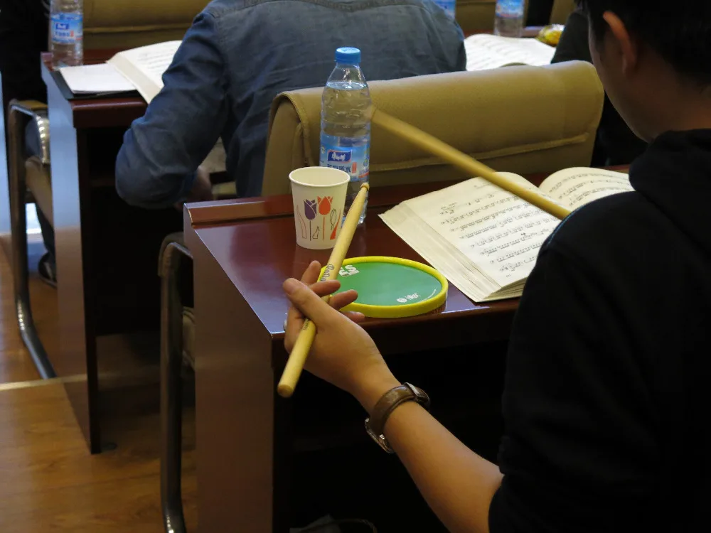 HUN Brand Round Single Side Sticky Silicone 6 inch Drum Practice Pad