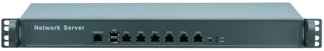 Сетевой сервер 1U брандмауэр mini pc 6 lan безвентиляторный