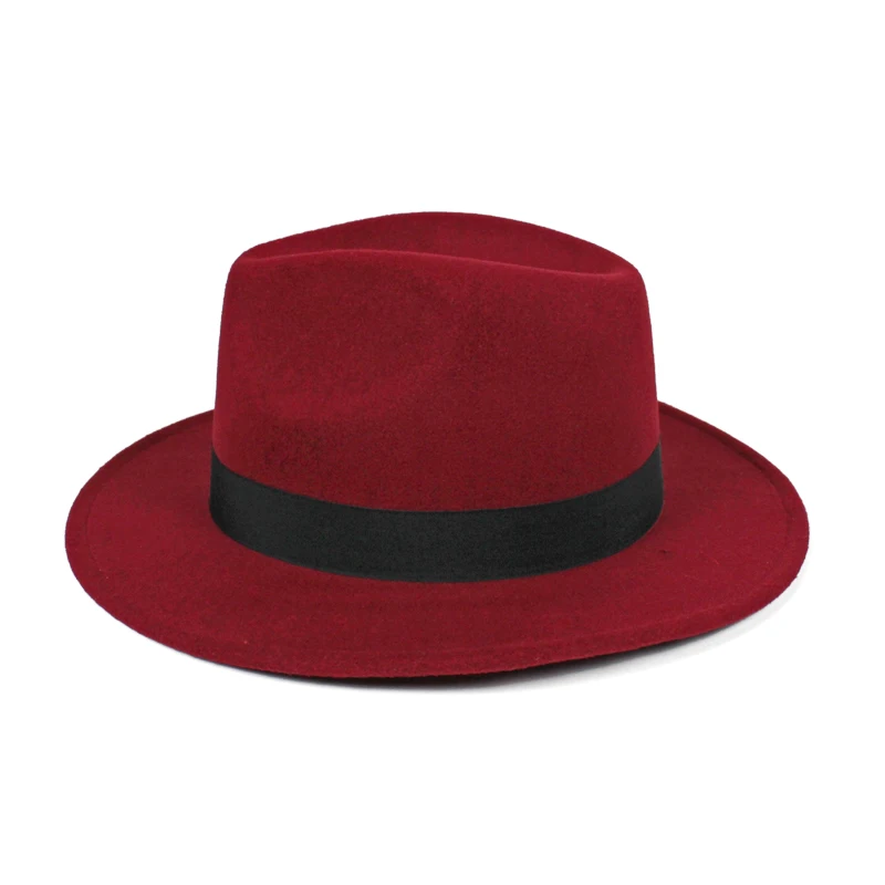 Hot Selling Chinese Wholesale Felt Panama Ladies Hat with Ribbon Tape