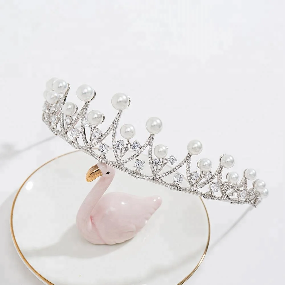 
Jewelry wholesale China hair accessories women wedding tiara crown 