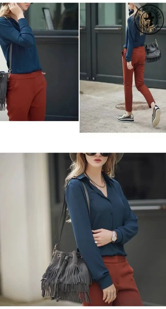 Hot sale women shirt latest style office uniform for ladies long sleeve ladies shirt