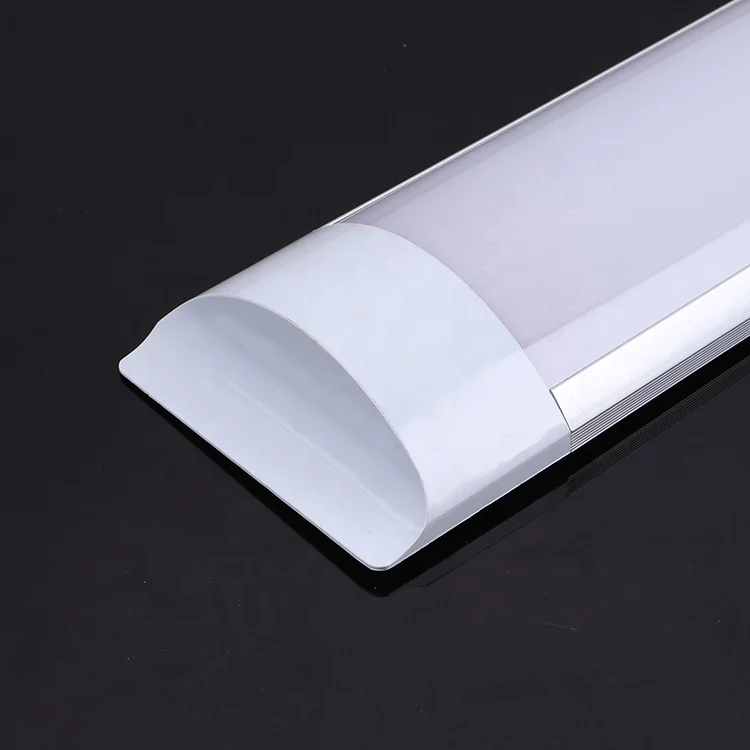 Residential indoor aluminum and full PC batten 18w 265V 600mm flat led tube light