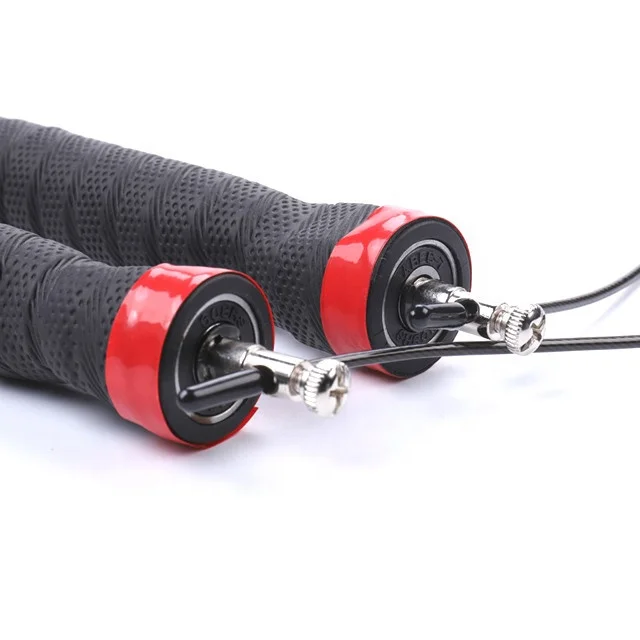 Adjustable skipping Springseil speed  jump rope crossfit jump rope foam jump rope speed