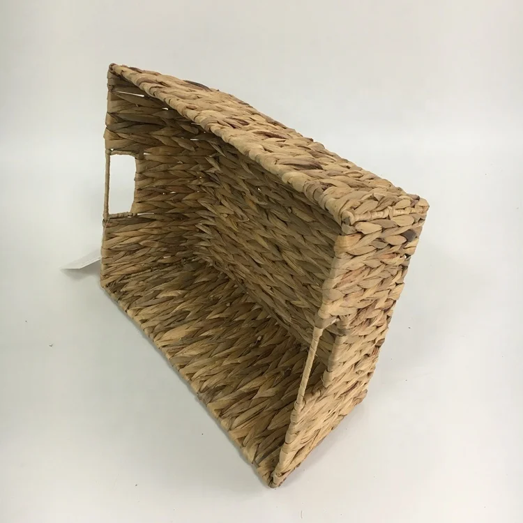 
Household handmade essential water hyacinth sea grass straw woven storage basket for sale 