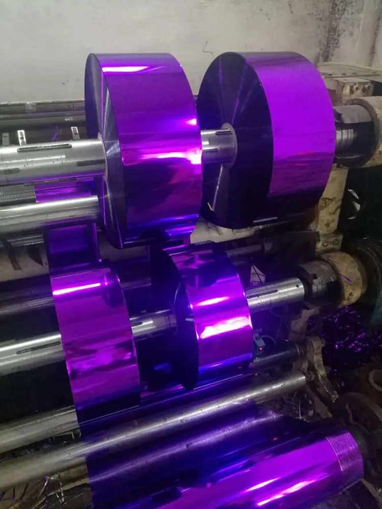 
Hot Sale Metallized Polyester Film for Metallic Yarn 