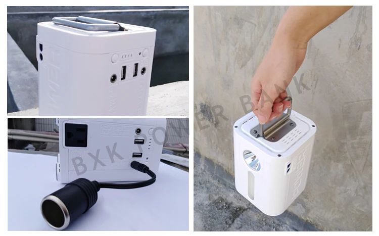 
Rechargeable solar power station for fire fighting portable device 