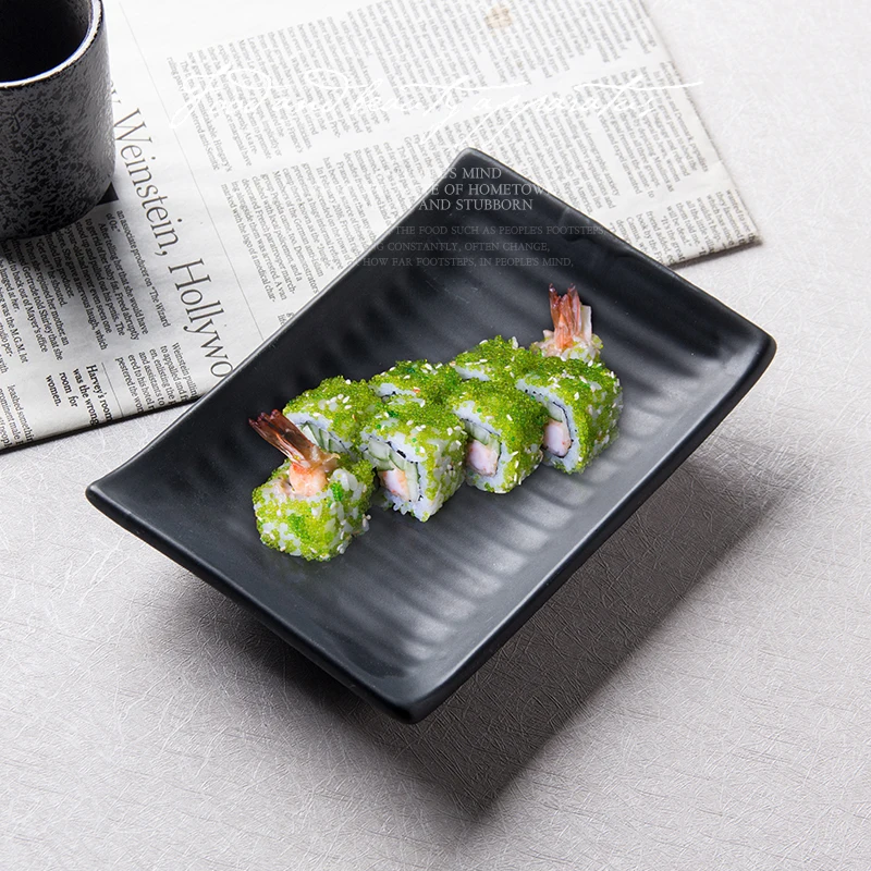 Restaurant/home/hotel ceramic dinnerware plate tableware use matte glazed plate japanese style porcelain serving tray set