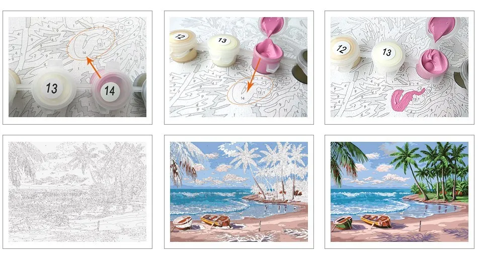 Dropshipping Personality Photo Customized DIY Oil Paint By Number Picture Drawing by Numbers Canvas Coloring By Numbers For Gift