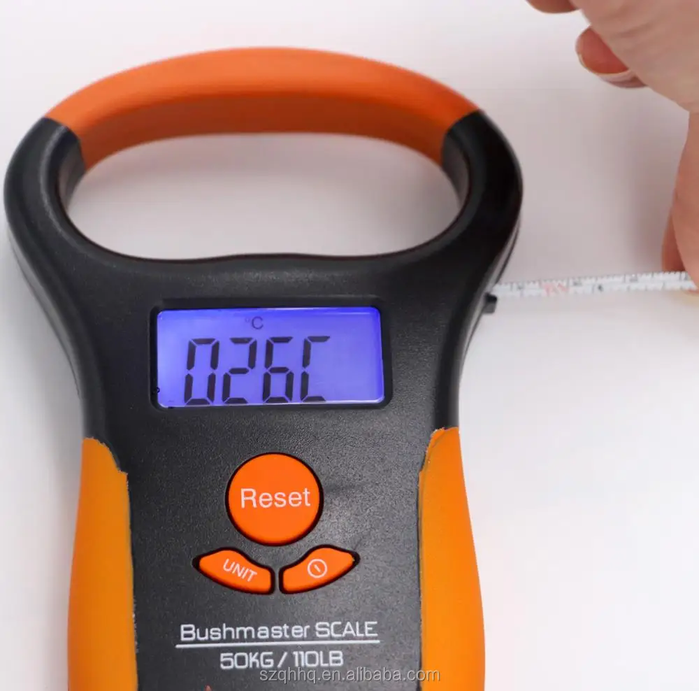 1 м измерительная лента термометр функции цифровой рыбалка Масштаб 50 кг с ЖК-дисплей с подсветкой