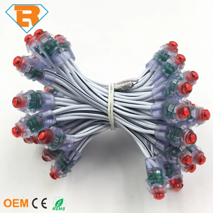 9mm 12V 5V Waterproof LED Outdoor Advertising Pixel DOT Light for Billboard