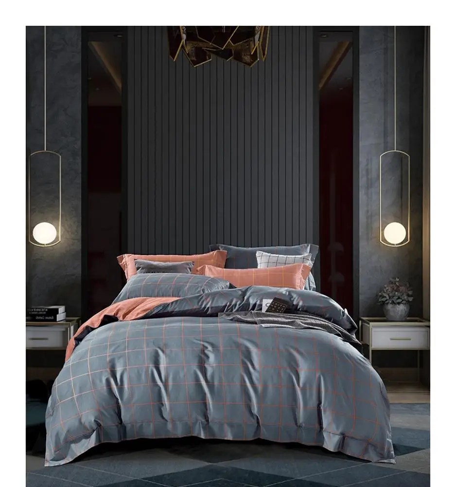 800TC Bed Sheet Set Customized Design 100% Egyptian Cotton Adult Polyester 40 Plant Plain Printed Knitted Comforter Set Grade a