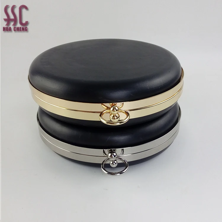 Guangzhou China New Style Round Shape Metal Clasp Purse Frame Box Clutch Bag Frame