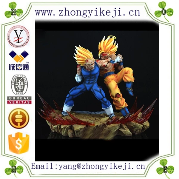 Chinese factory custom made handmade carved hot new products polyresin son goku statue