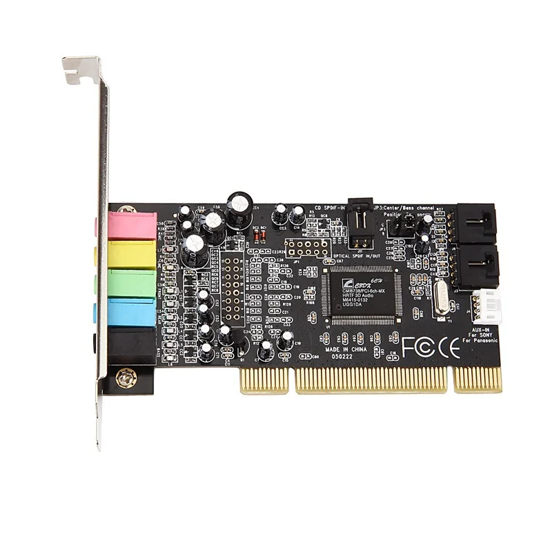  Прямая продажа с фабрики 5 1 каналов 3D Звуковая карта PCI Настольная компьютерная встроенная