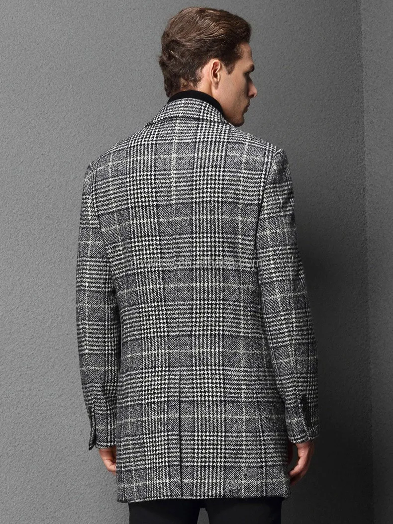 2021 Direct Factory of Men Double Breasted Wool Overcoat with Factory Wholesale Prices