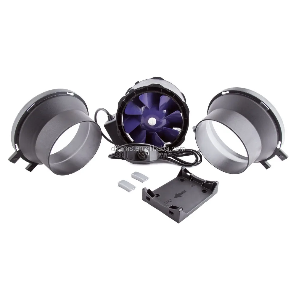 Diameter 100mm to 200mm Plastic Inline Mixed Flow Extractor Fan