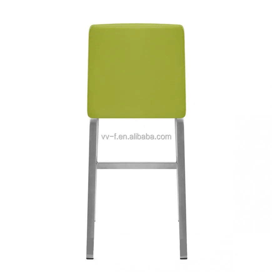 Барный стул, кожаный стул со стальной основой, барная мебель, современная мебель, металлическая коммерческая мебель 25-35 дней T/T 30%/70%