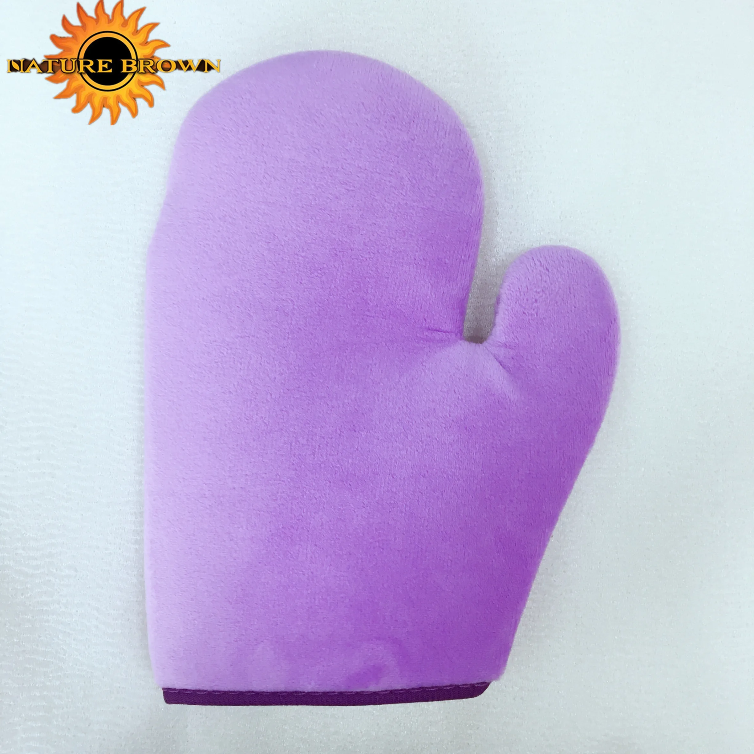 
Hot sale double sided skin care microfiber velvet tanning mitt 