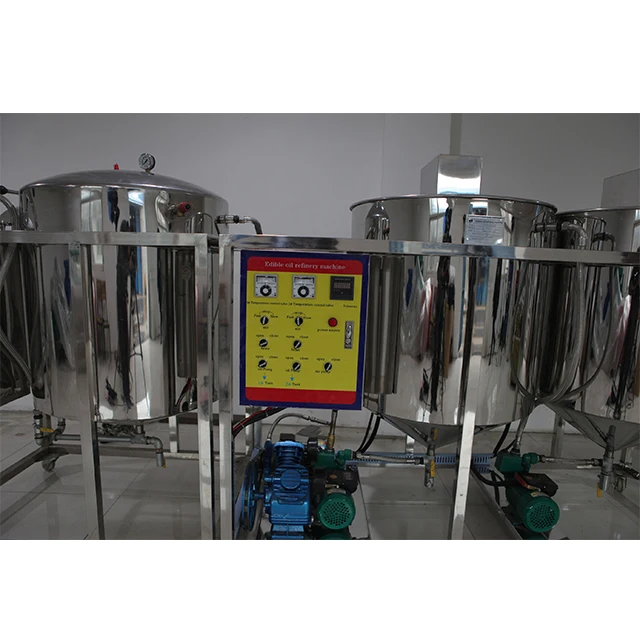 new technology Stainless steel groundnut mustard plam oil refining machine plant