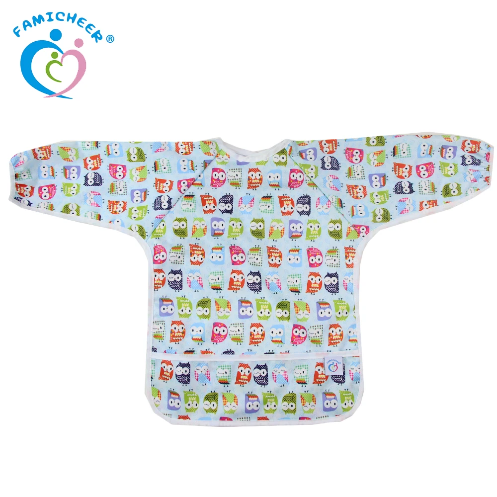 
Famicheer Unisex Baby Bib Bandana Baby Waterproof Junior Sleeved Bib 