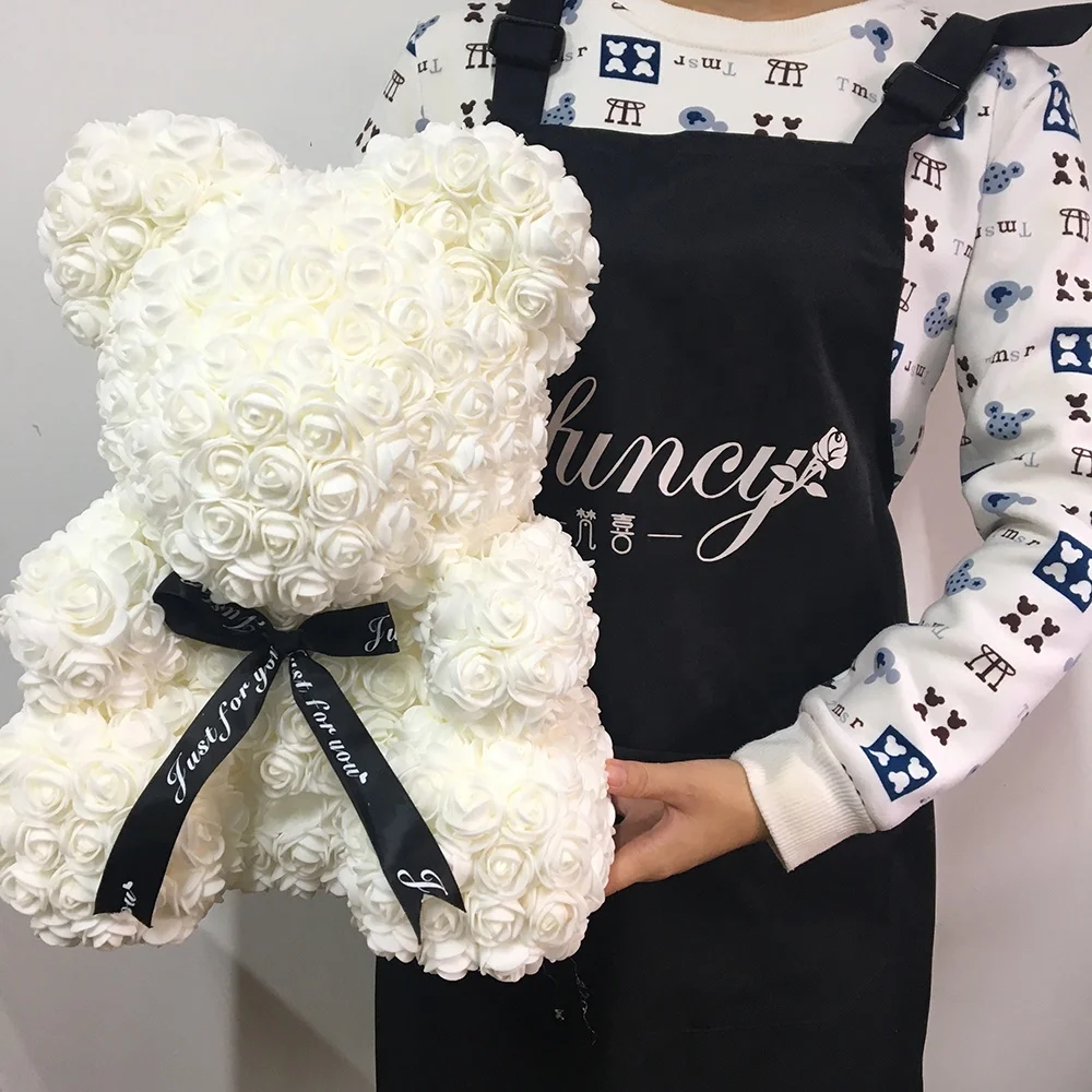 Flower Rose Bear Artificial  Flower Foam Rose Teddy Bear Valentine Gifts Items