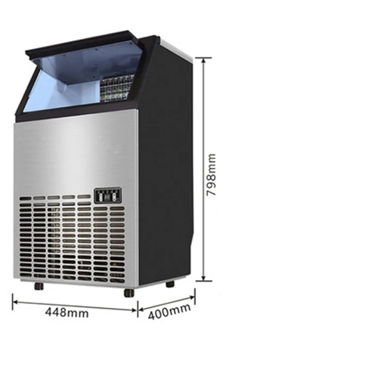 28.3kg commercial tube ice maker machine tube ice making machine