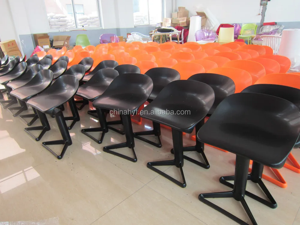 colorful plastic adjustable spoon barstool PP-150B