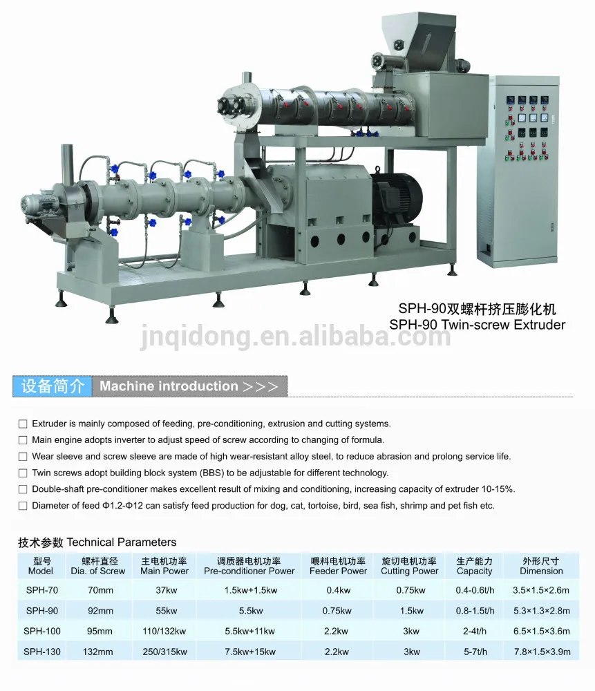 Fish feed pellet machine-SPH130 power extruder machine