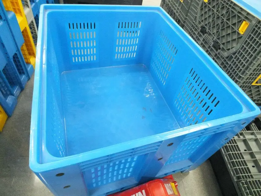 Вентилируемая пластиковая Штабелируемая коробка для европоддонов