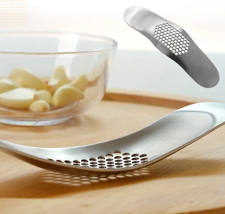 Stainless Steel Vegetable Dicer  Kitchen Tools Garlic Rocker Crusher Garlic Press