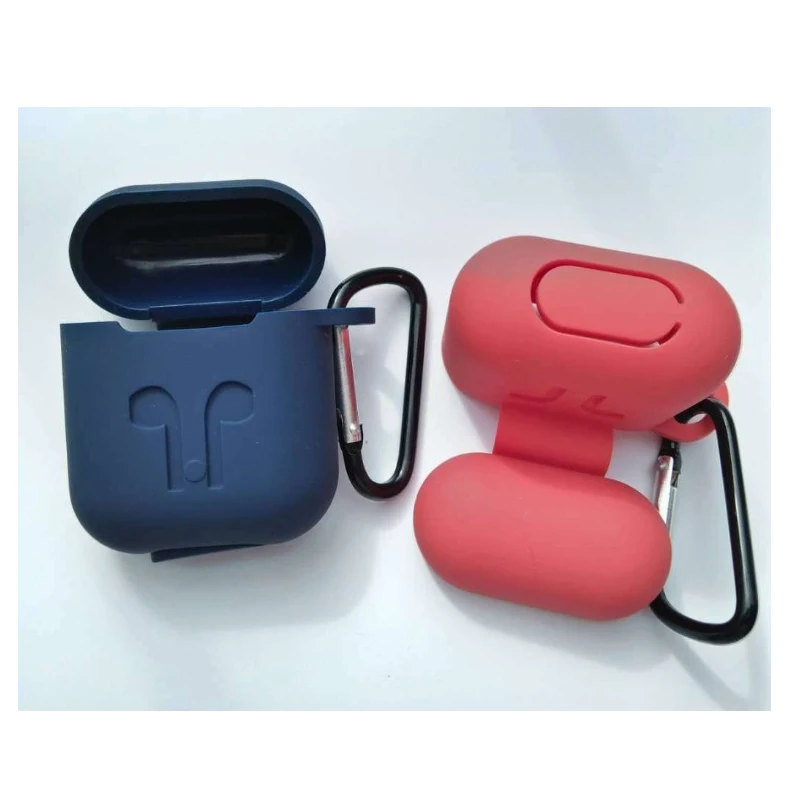 Thicken 3mm silicone protective cover wireless headset box charging storage bag