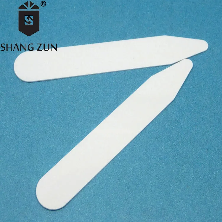 Manufacturers wholesale white PVC collar stays plastic collar stand garment accessories collar stiffeners