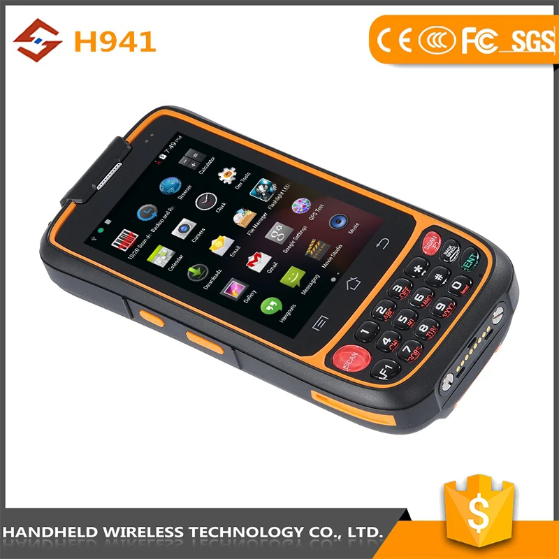 Отличное качество Android 4.4.2 Пульт H941 прочный IP 65 android кпк для супермаркета