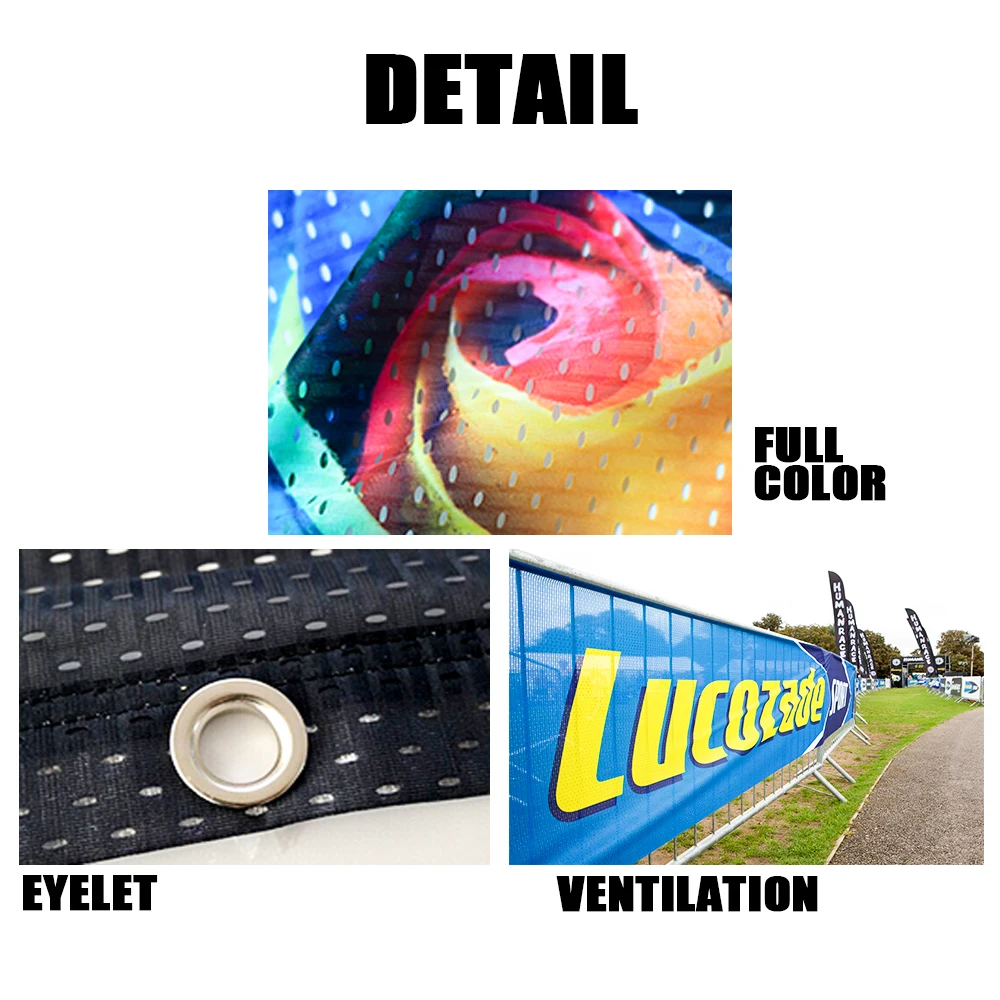 Construction Site outdoor building large format marketing  promotional Large Mesh Fabric Banners