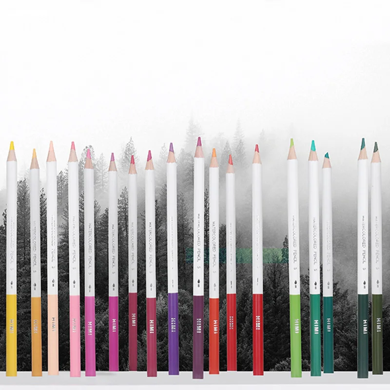 MIYA HIMI Cheap Watercolor Wooden Professional 48 Colored Pencils