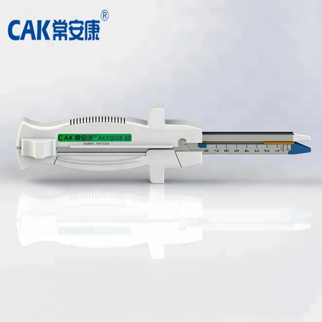 
Linear cutter stapler with single handle 