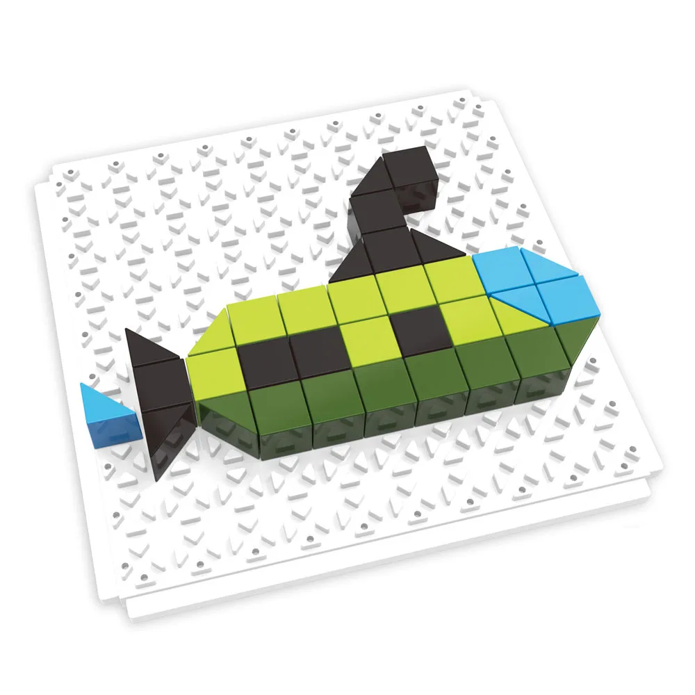 Multi color  custom educational  DIY jigsaw game bricks puzzle for child