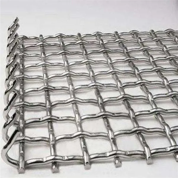 Manganese crimped crusher vibrating Mesh/Stone Crusher Vibrating Screen Mesh/Hooked Crimped Vibrating Mesh Mine Sieving Mesh